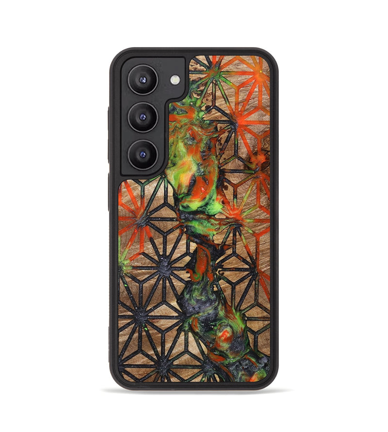 Galaxy S23 Wood+Resin Phone Case - Kerry (Pattern, 700696)