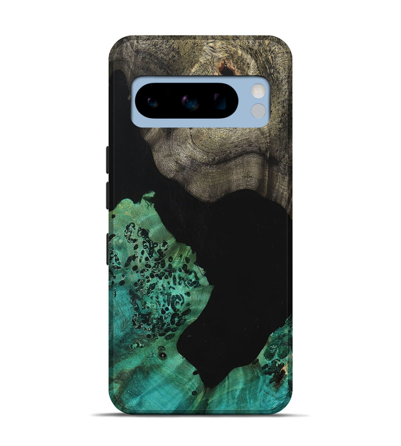 Pixel 8 Pro Wood+Resin Live Edge Phone Case - Laurel (Pure Black, 700726)