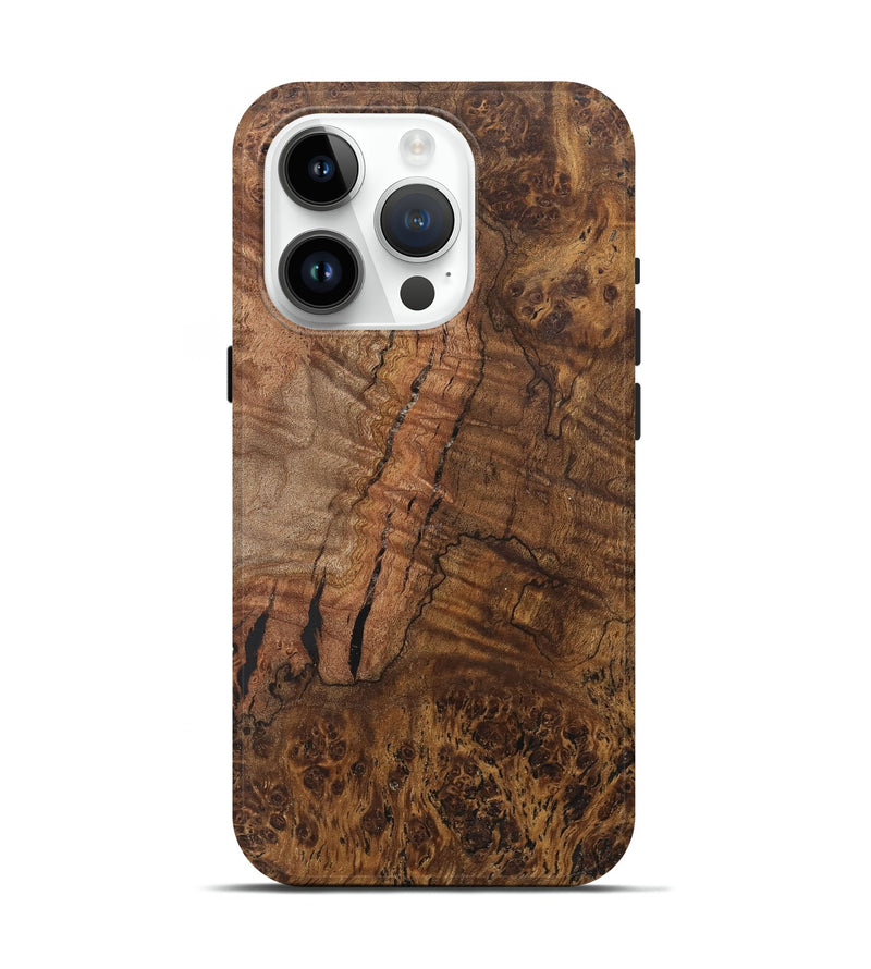 iPhone 15 Pro Wood+Resin Live Edge Phone Case - Muriel (Wood Burl, 700885)
