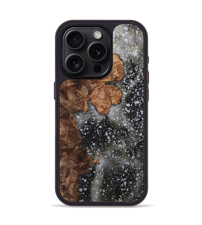 iPhone 15 Pro Wood+Resin Phone Case - Hubert (Cosmos, 701000)