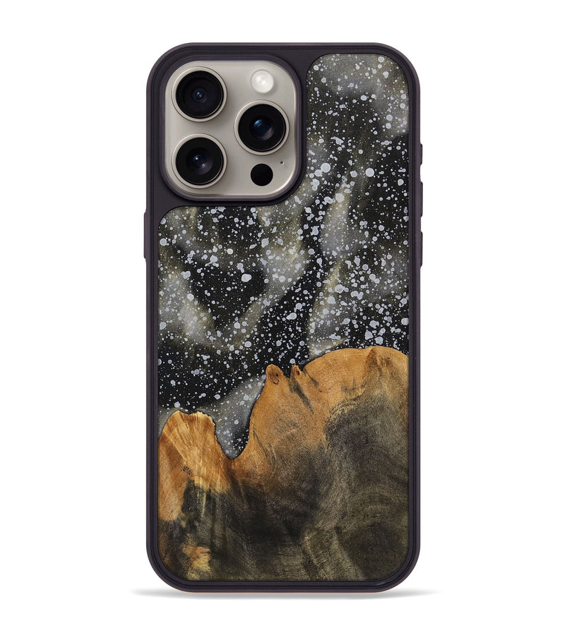 iPhone 15 Pro Max Wood+Resin Phone Case - Natalie (Cosmos, 701001)