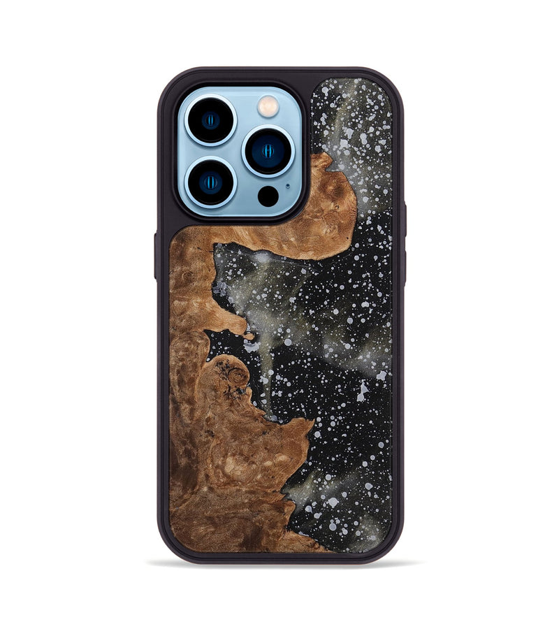 iPhone 14 Pro Wood+Resin Phone Case - Daleyza (Cosmos, 701002)