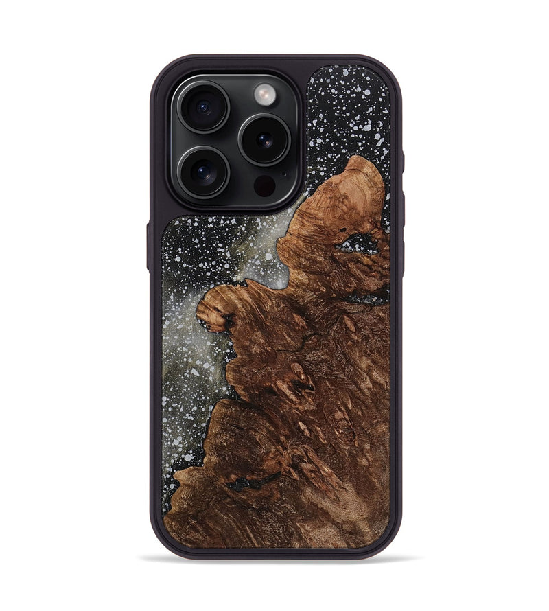 iPhone 15 Pro Wood+Resin Phone Case - Angie (Cosmos, 701013)