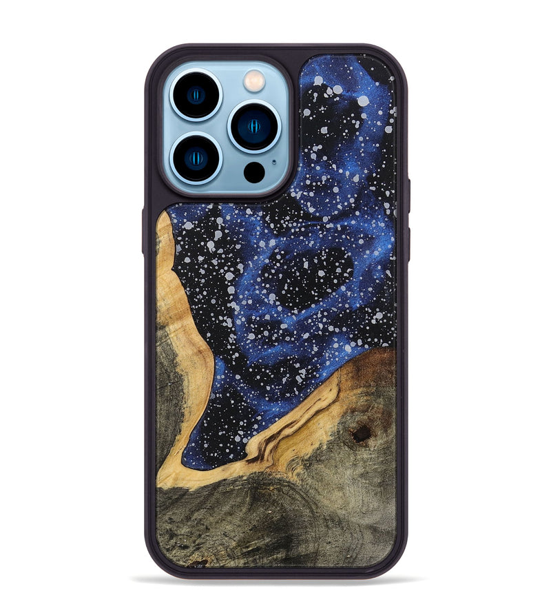 iPhone 14 Pro Max Wood+Resin Phone Case - Edgar (Cosmos, 701019)