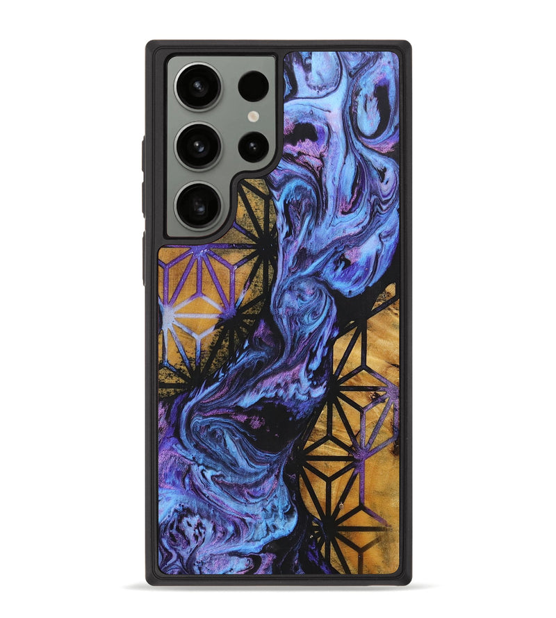 Galaxy S23 Ultra Wood+Resin Phone Case - Pablo (Pattern, 701114)