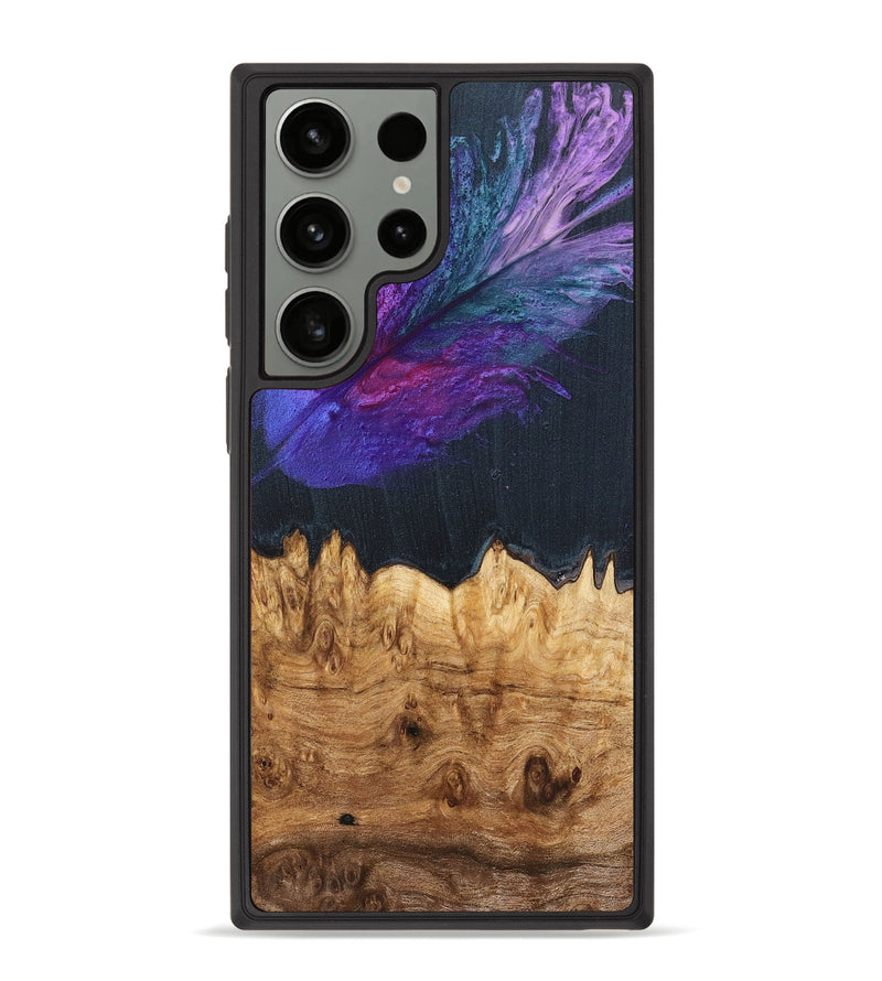 Galaxy S23 Ultra Wood+Resin Phone Case - Sloane (Purple, 701128)