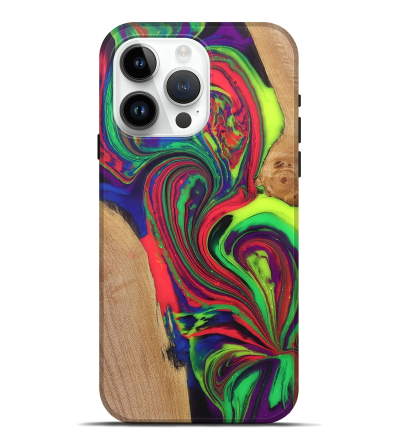 iPhone 15 Pro Max Wood+Resin Live Edge Phone Case - Sidney (The Lab, 701154)
