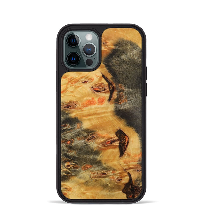 iPhone 12 Pro Wood+Resin Phone Case - Jeffrey (Wood Burl, 701419)