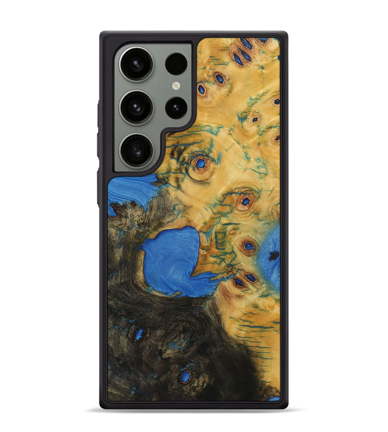 Galaxy S24 Ultra Wood+Resin Phone Case - Opal (Wood Burl, 701428)