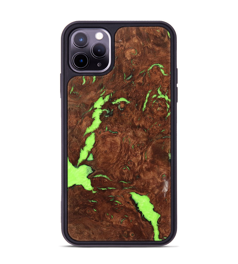 iPhone 11 Pro Max Wood+Resin Phone Case - Wilbert (Wood Burl, 701429)