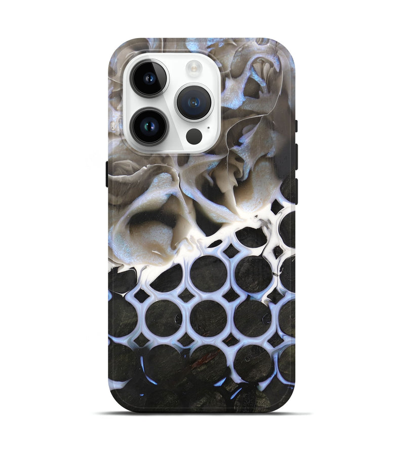 iPhone 15 Pro Wood+Resin Live Edge Phone Case - Maude (Pattern, 701641)