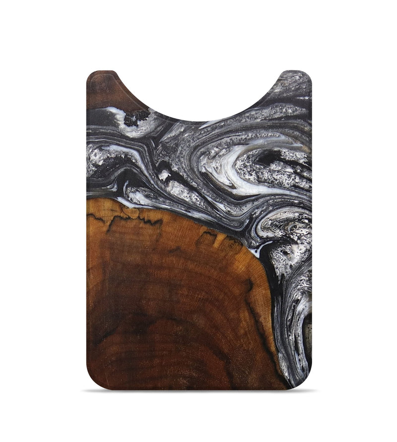 Live Edge Wood+Resin Wallet - Marcus (Black & White, 701654)