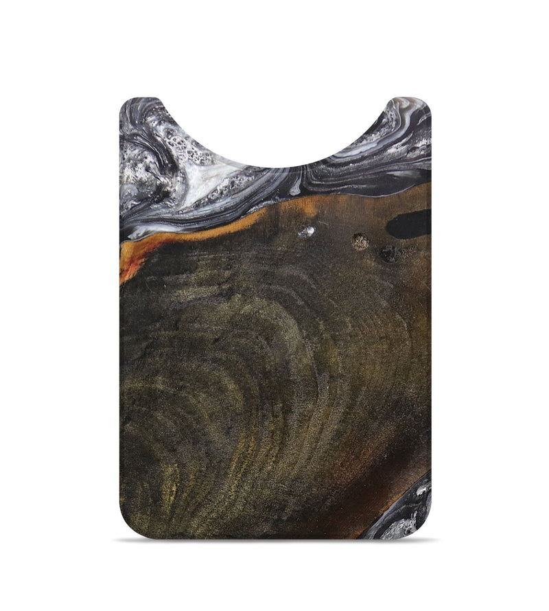 Live Edge Wood+Resin Wallet - Sandy (Black & White, 701655)