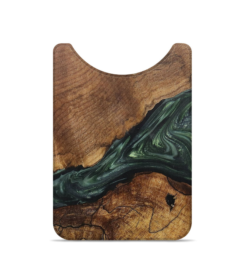 Live Edge Wood+Resin Wallet - Paul (Green, 701658)