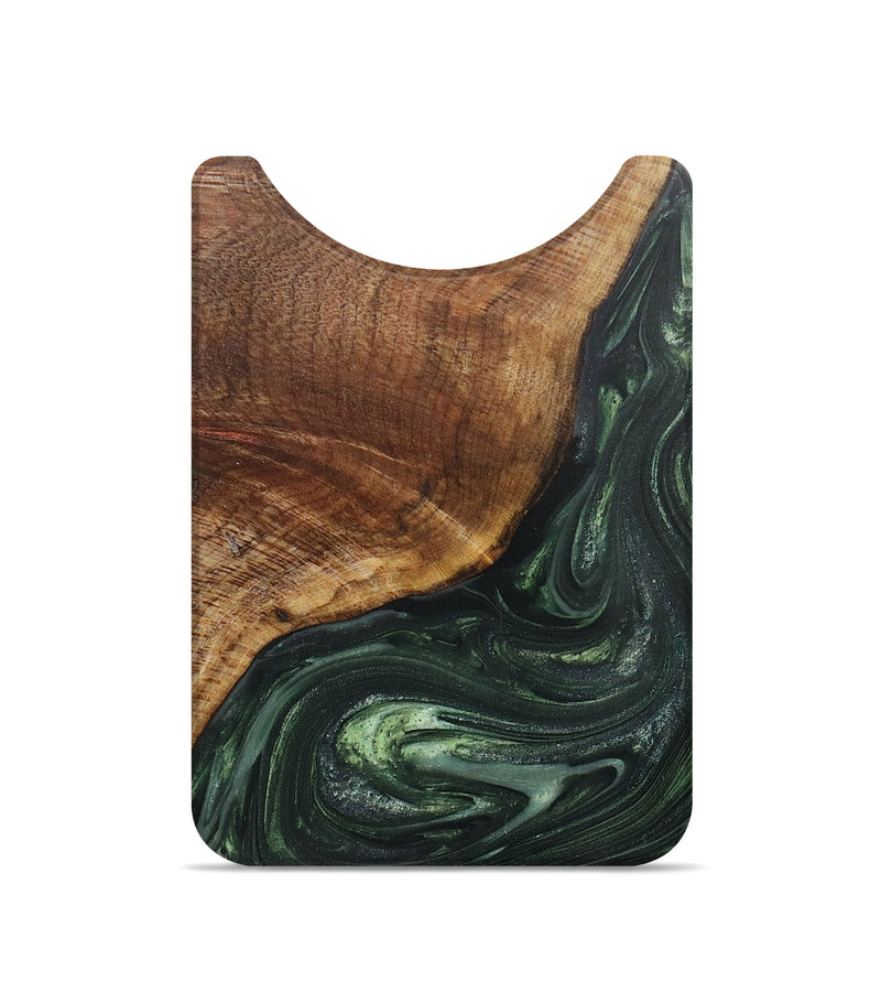 Live Edge Wood+Resin Wallet - Nicholas (Green, 701659)