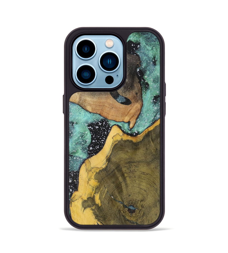 iPhone 14 Pro Wood+Resin Phone Case - Marissa (Cosmos, 701718)