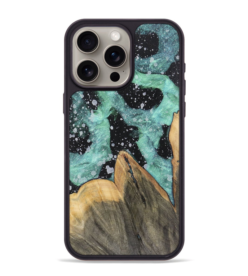 iPhone 15 Pro Max Wood+Resin Phone Case - Dayanara (Cosmos, 701721)