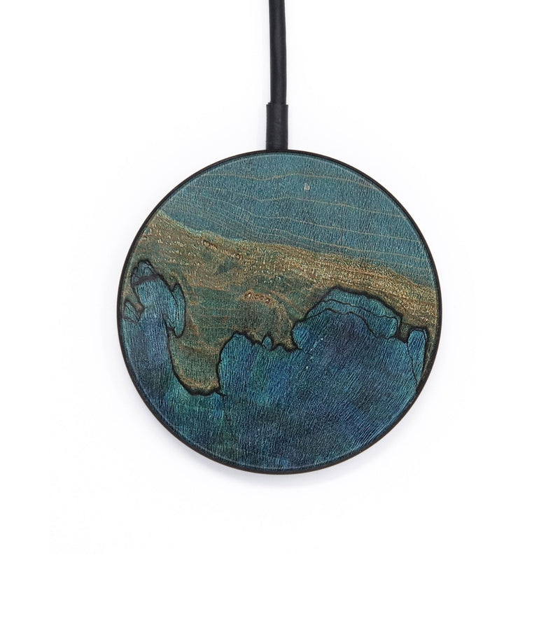 Circle  Wireless Charger - Andrew (Wood Burl, 701810)