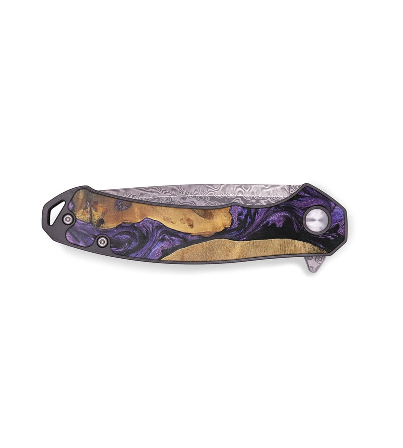 EDC Wood+Resin Pocket Knife - Sawyer (Purple, 701831)