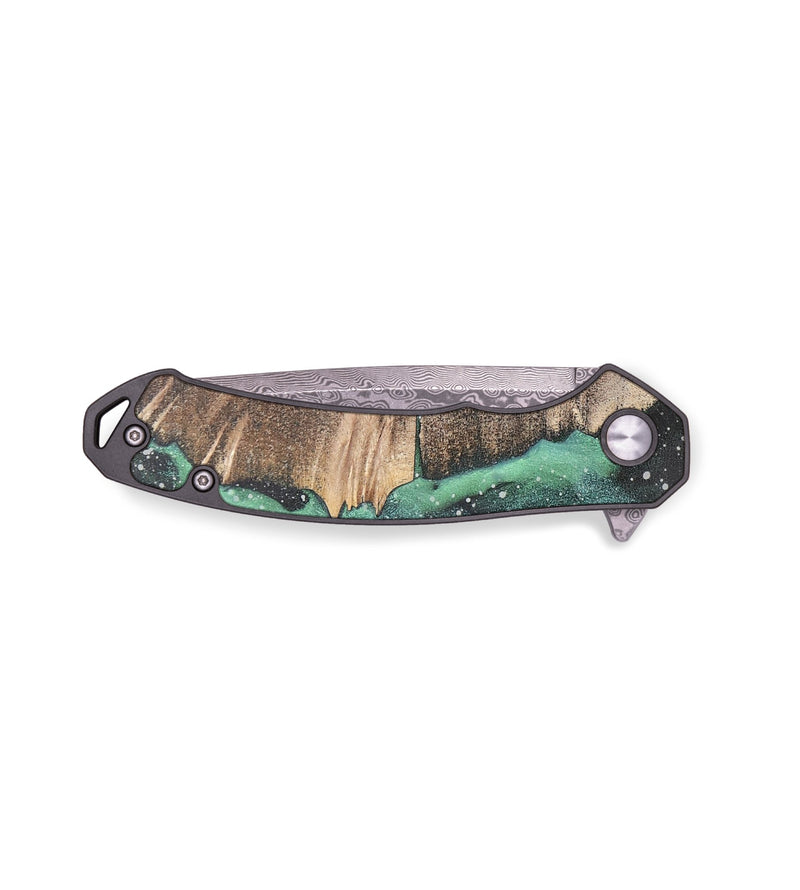 EDC Wood+Resin Pocket Knife - Paulette (Cosmos, 701836)