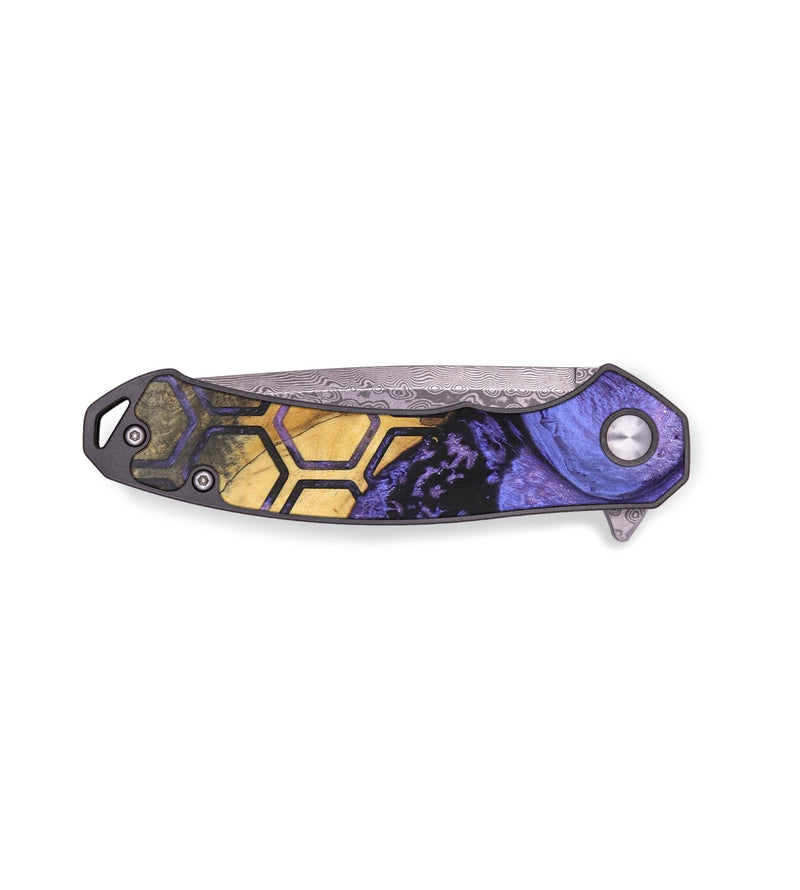 EDC Wood+Resin Pocket Knife - Kristen (Pattern, 701847)