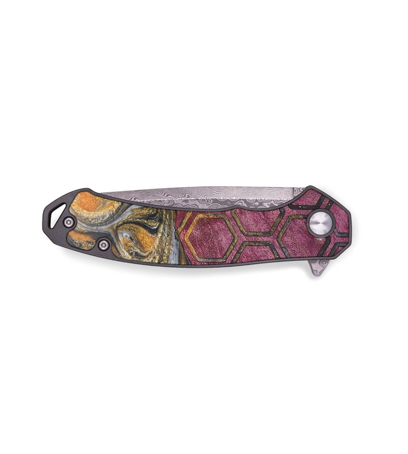 EDC Wood+Resin Pocket Knife - Landon (Pattern, 701892)
