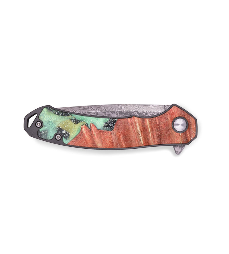 EDC Wood+Resin Pocket Knife - Natasha (Cosmos, 701899)