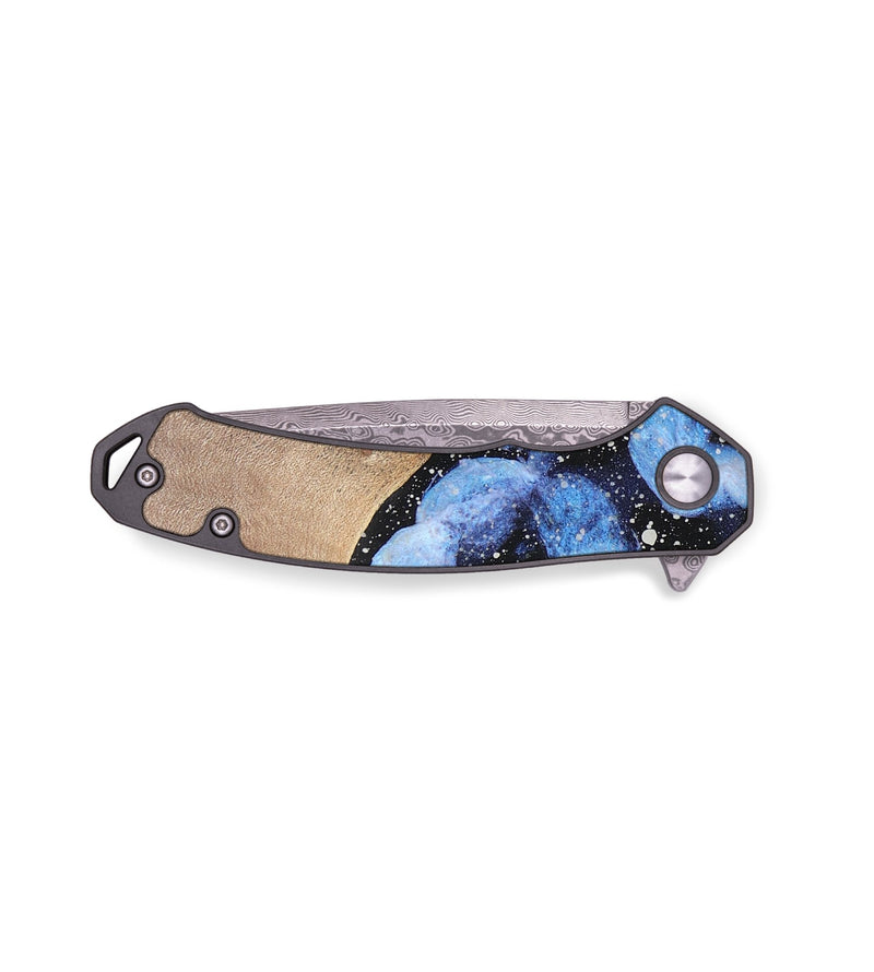 EDC Wood+Resin Pocket Knife - Sallie (Cosmos, 701901)