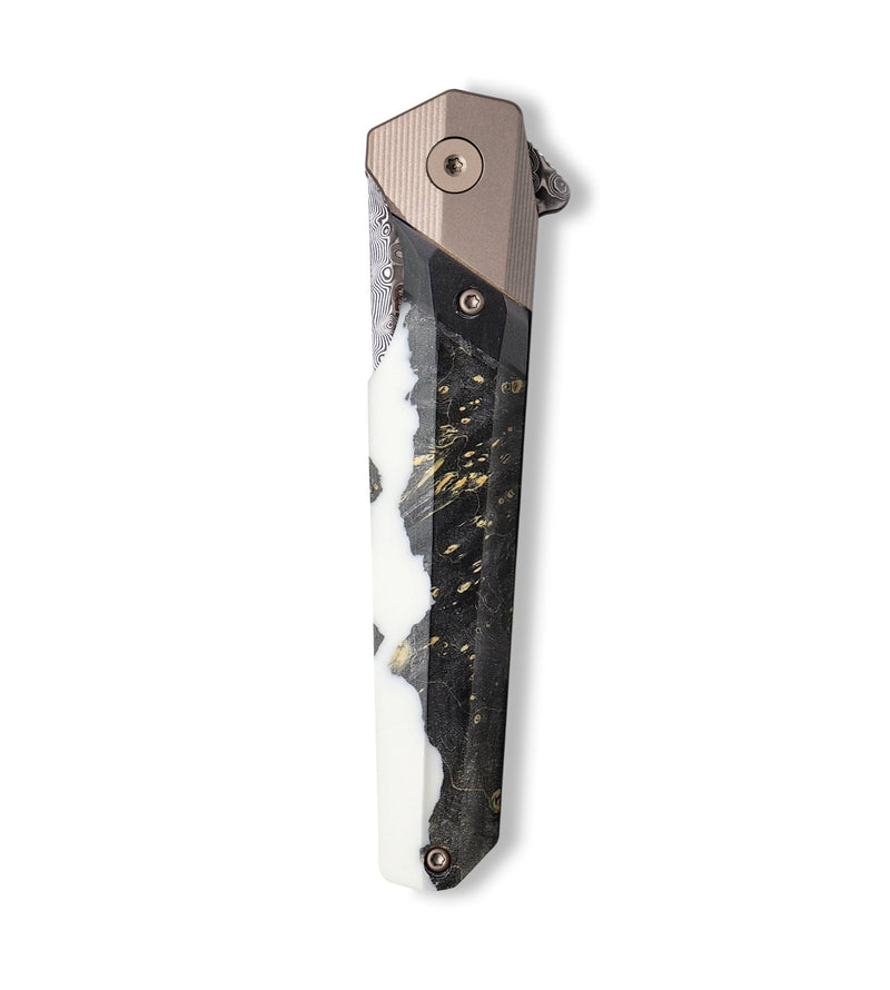 Live Edge  Pocket Knife - Addisyn (Wood Burl, 702060)