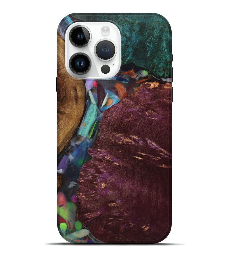 iPhone 15 Pro Max Wood+Resin Live Edge Phone Case - Bianca (The Lab, 702126)