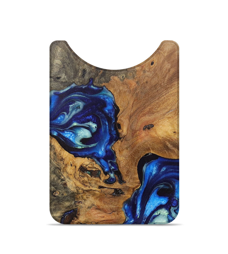 Live Edge Wood+Resin Wallet - Rodrigo (Blue, 702137)