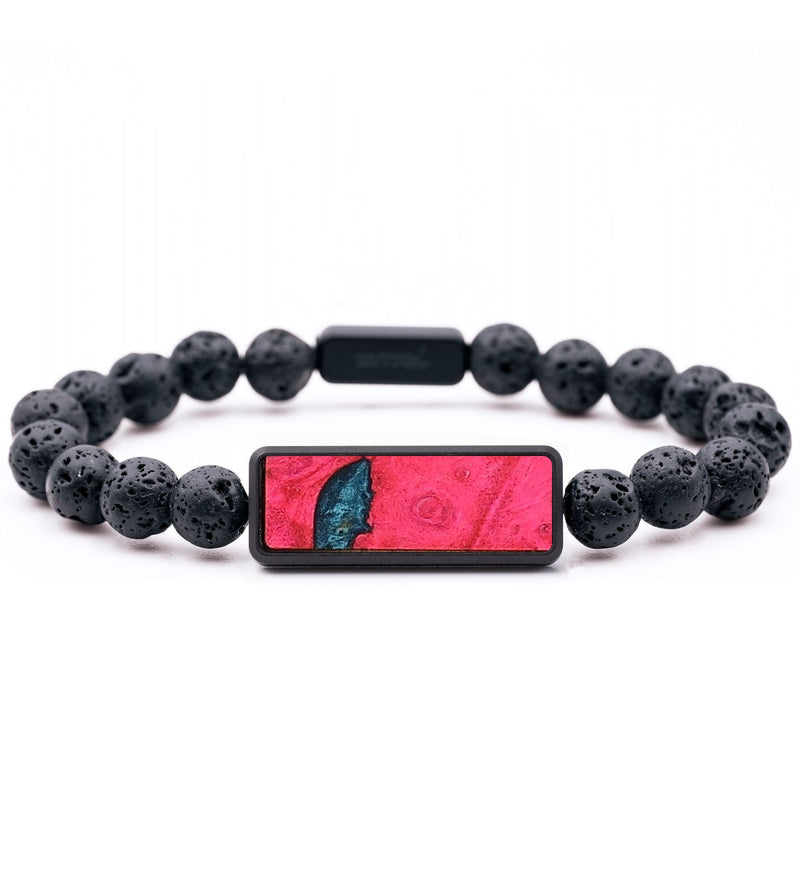 Lava Bead Wood+Resin Bracelet - Gabriel (Wood Burl, 702506)