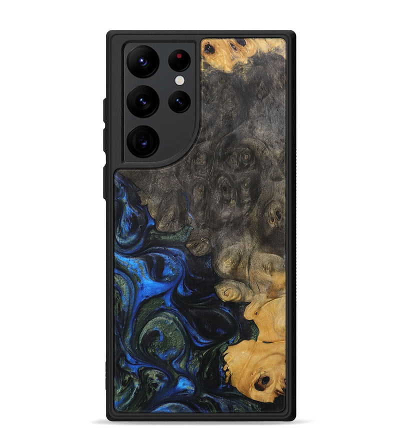 Galaxy S22 Ultra Wood+Resin Phone Case - Stacy (Wood Burl, 702531)