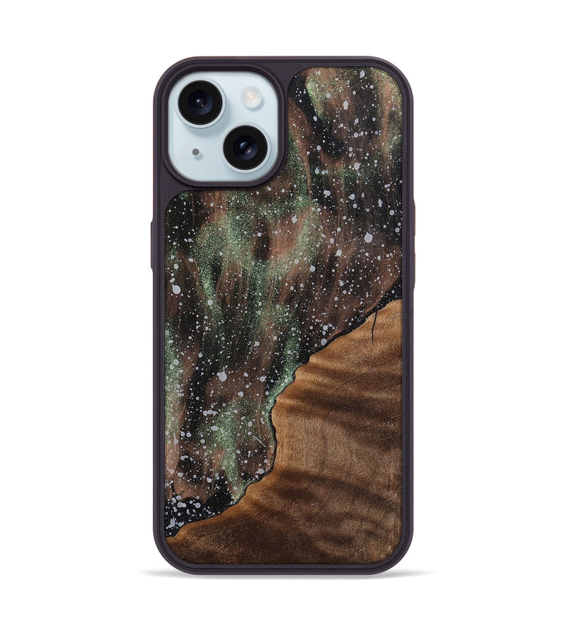iPhone 15 Wood+Resin Phone Case - Zara (Cosmos, 702562)