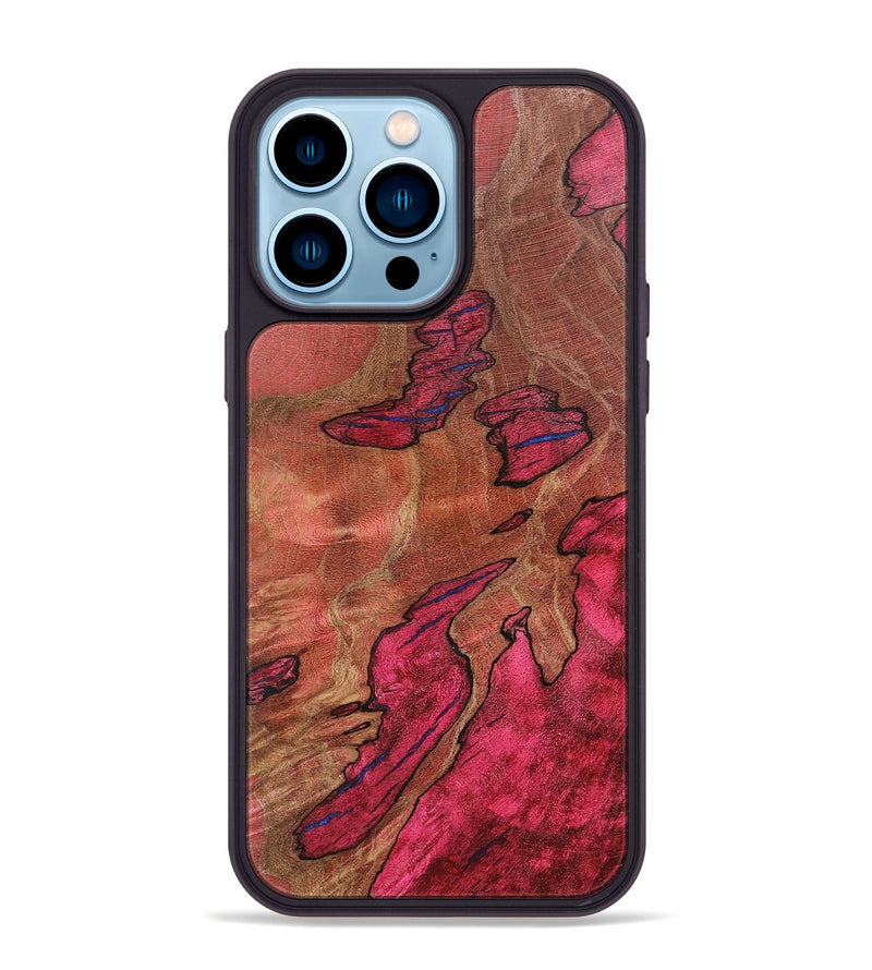 iPhone 14 Pro Max Wood+Resin Phone Case - Kirk (Wood Burl, 702599)