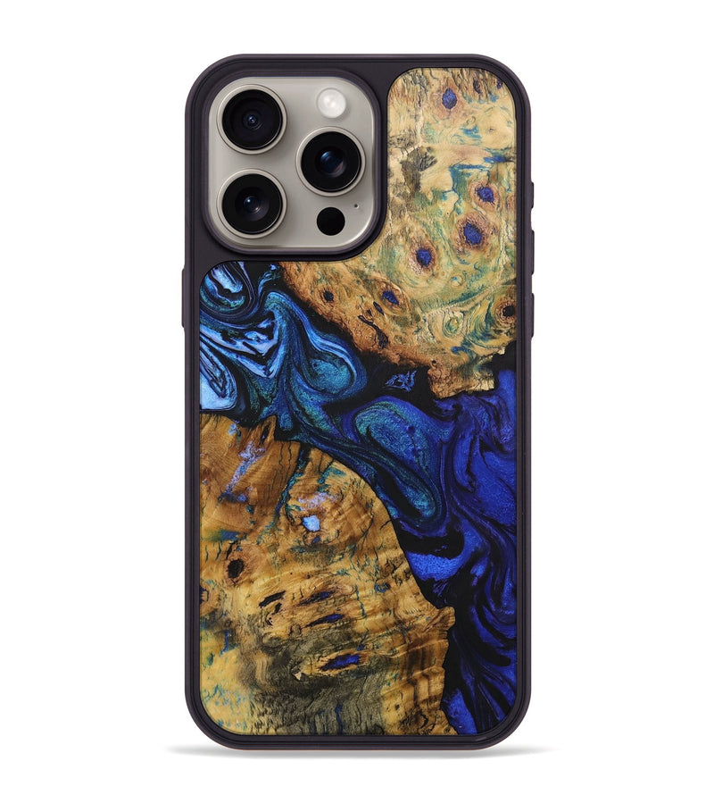 iPhone 15 Pro Max Wood+Resin Phone Case - Nash (Ombre, 702736)