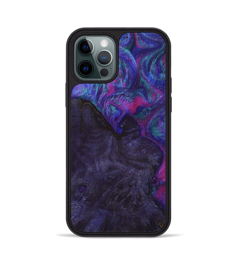 iPhone 12 Pro Wood+Resin Phone Case - Kyla (Purple, 702879)