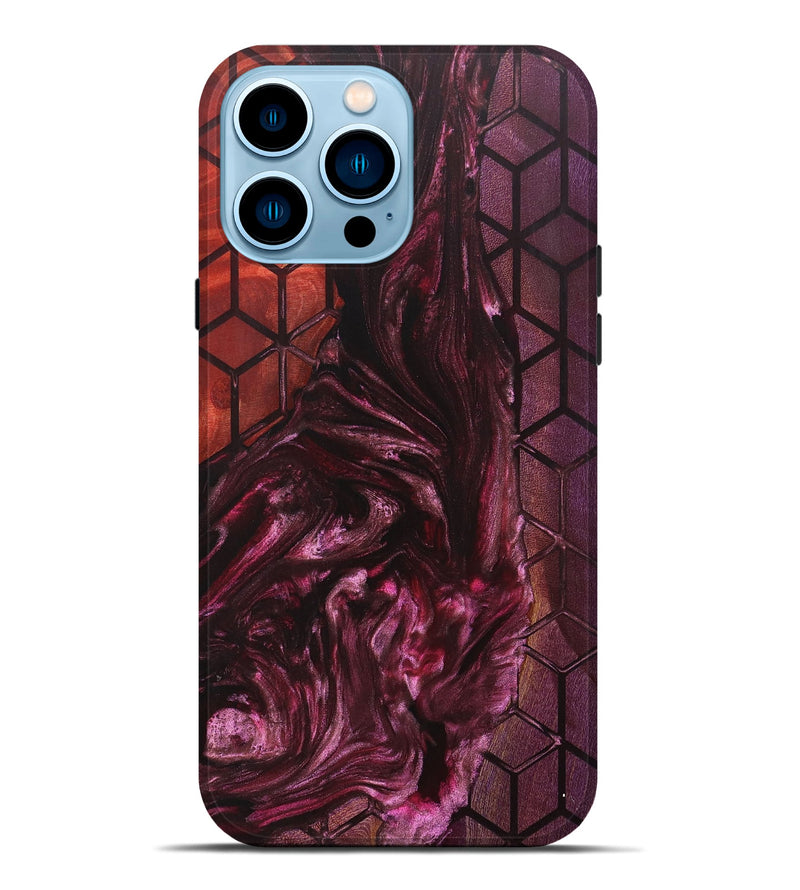 iPhone 14 Pro Max Wood+Resin Live Edge Phone Case - Imani (Pattern, 702944)
