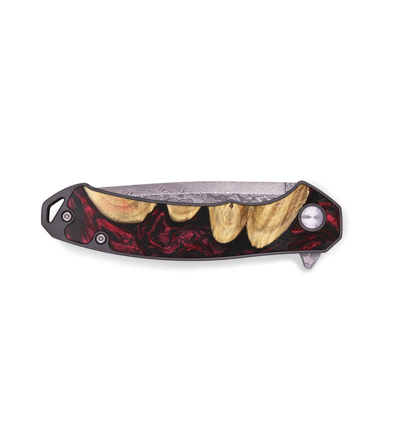 EDC Wood+Resin Pocket Knife - Sutton (Red, 703004)