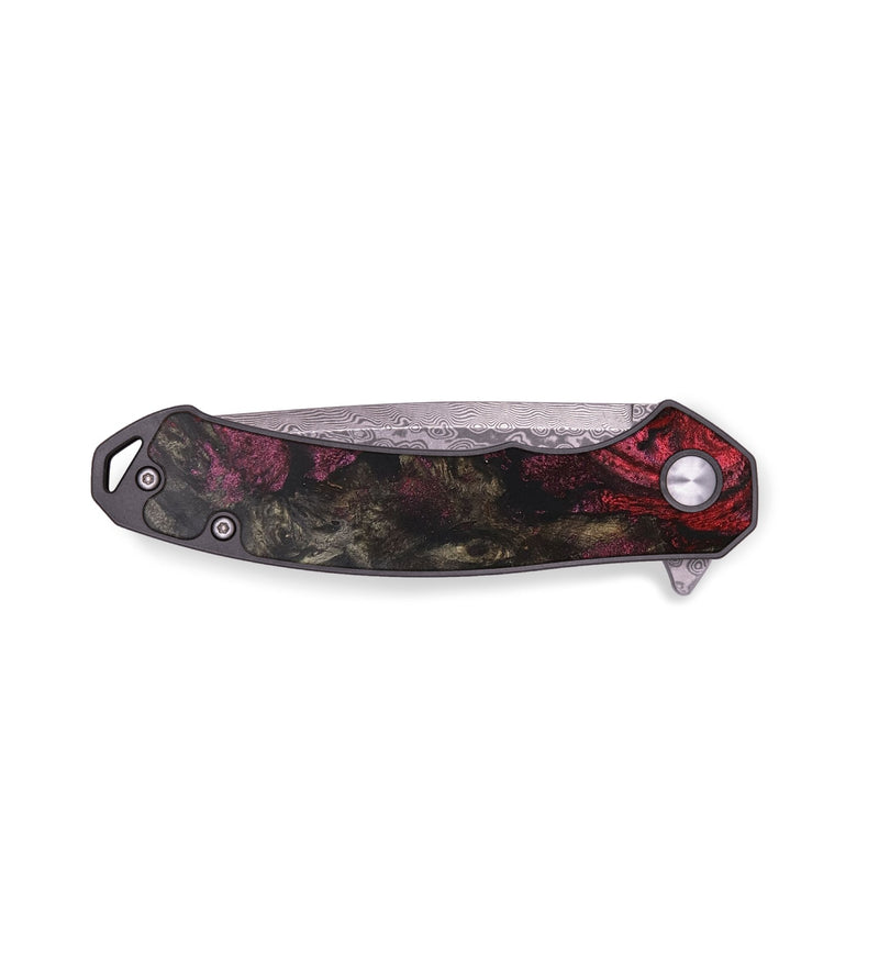 EDC Wood+Resin Pocket Knife - Gretchen (Red, 703015)