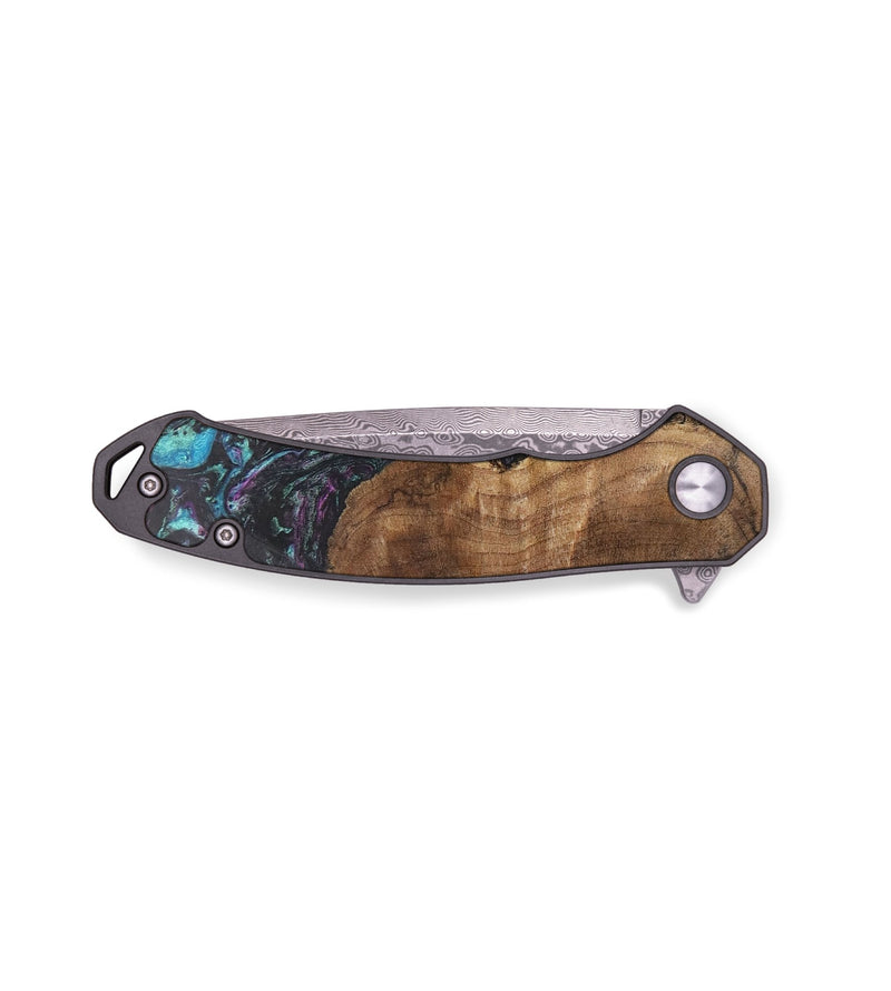 EDC Wood+Resin Pocket Knife - Roosevelt (Purple, 703023)