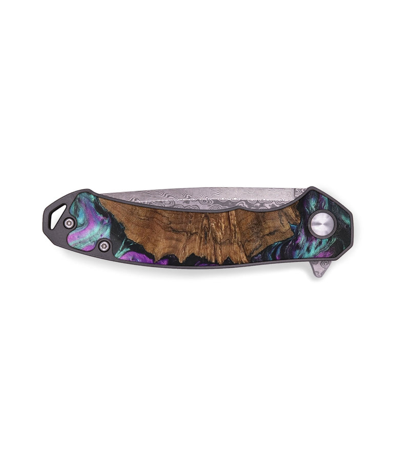 EDC Wood+Resin Pocket Knife - Susan (Purple, 703024)
