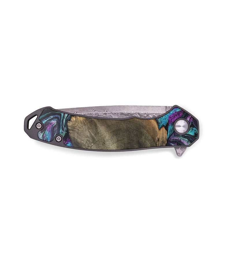 EDC Wood+Resin Pocket Knife - Octavia (Purple, 703028)