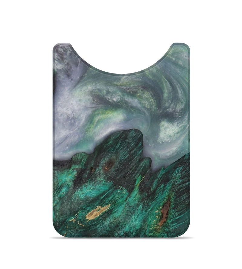 Live Edge Wood+Resin Wallet - Claudia (Green, 703089)