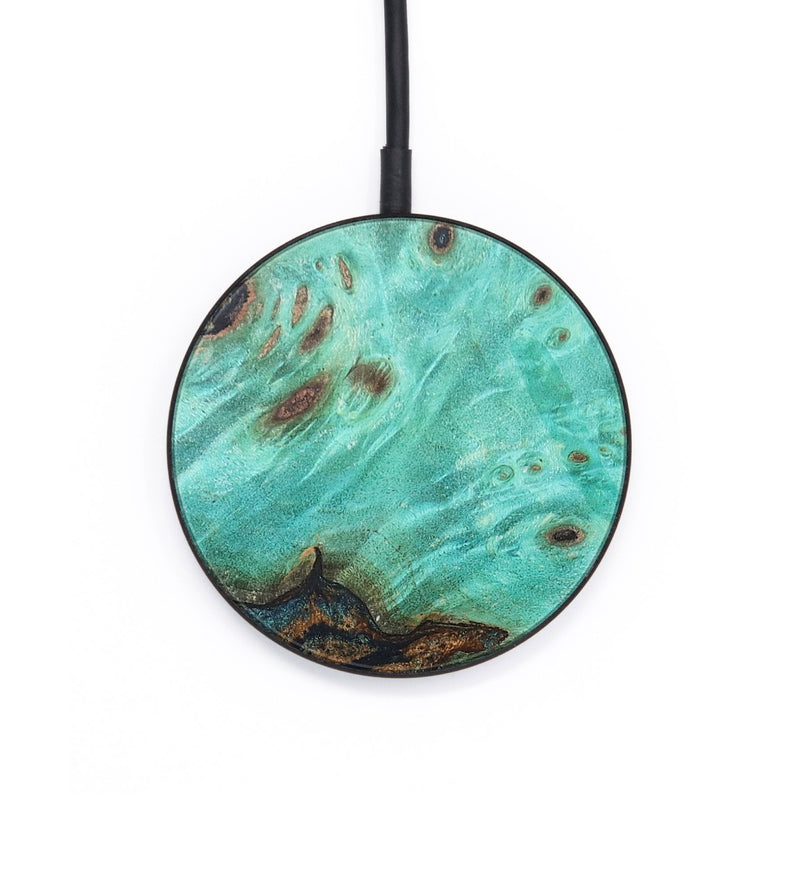 Circle Wood+Resin Wireless Charger - Selena (Wood Burl, 703266)