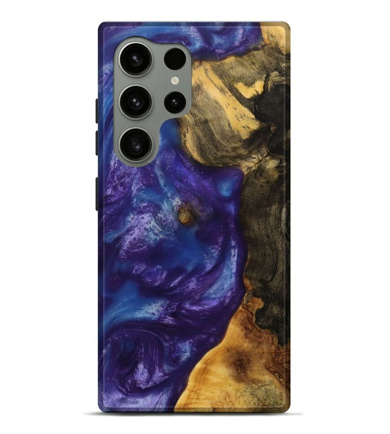 Galaxy S24 Ultra Wood+Resin Live Edge Phone Case - Noah (Purple, 703371)
