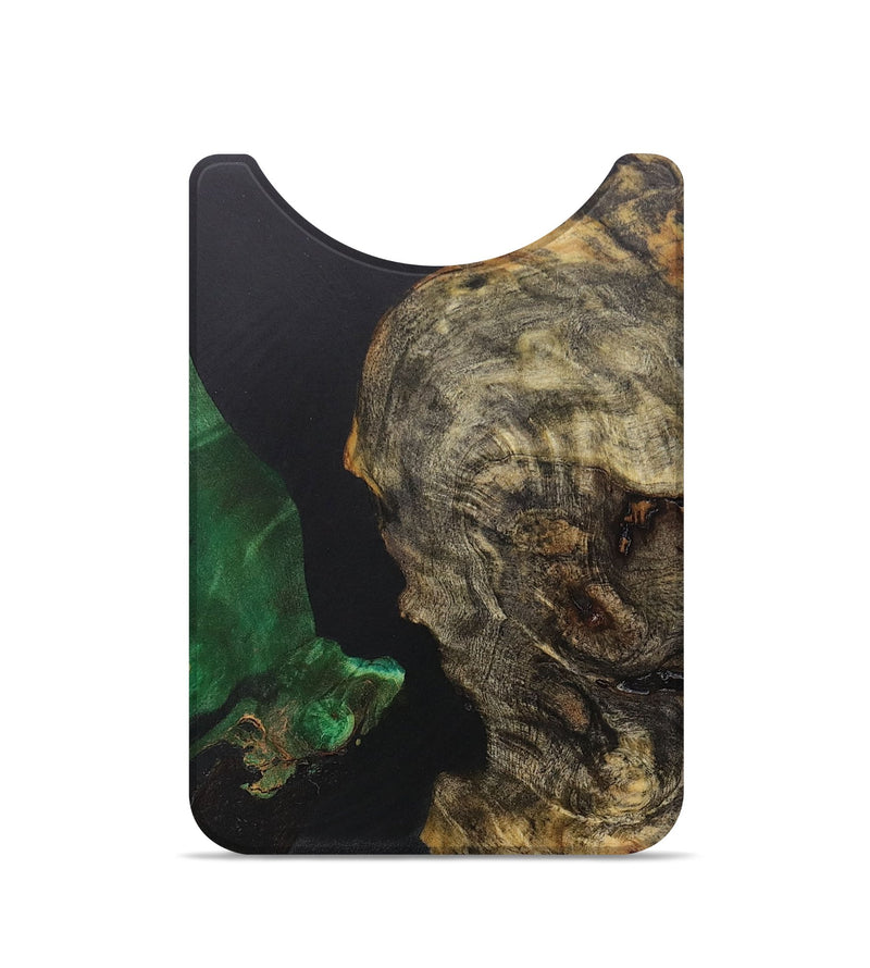 Live Edge Wood+Resin Wallet - Dale (Pure Black, 703564)