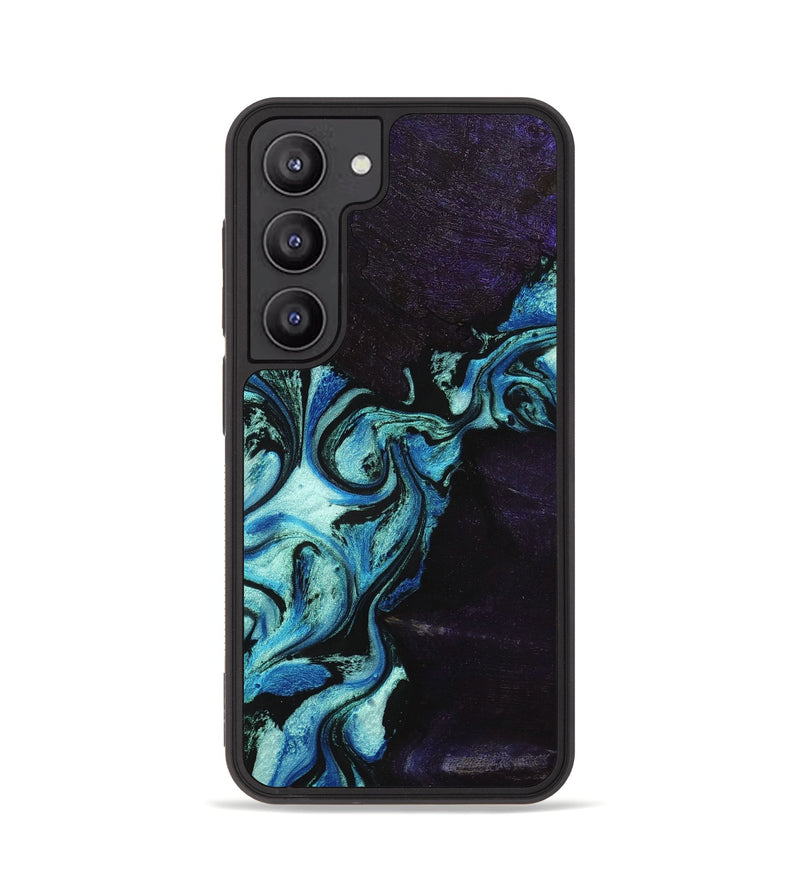 Galaxy S23 Wood+Resin Phone Case - Sierra (Blue, 703723)
