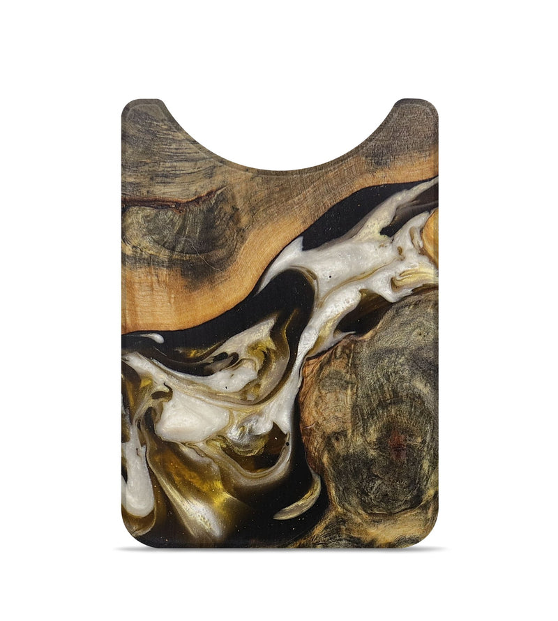 Live Edge Wood+Resin Wallet - Sullivan (Black & White, 703754)