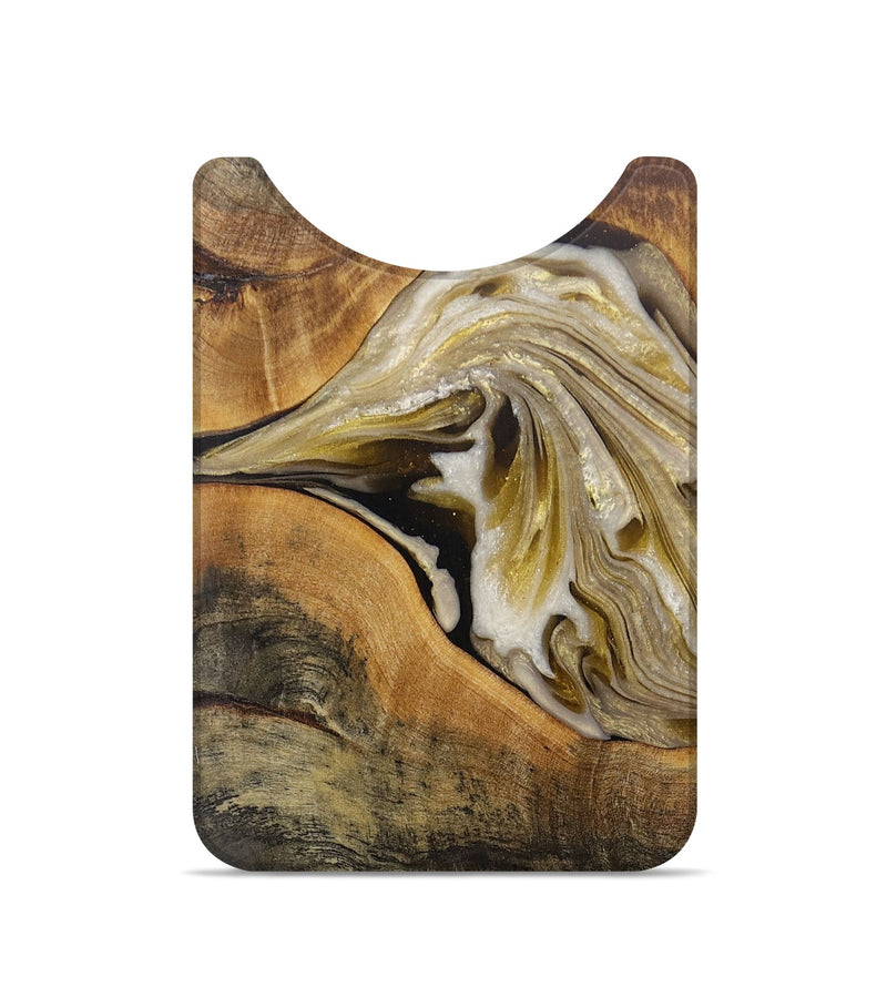 Live Edge Wood+Resin Wallet - Susan (Black & White, 703755)